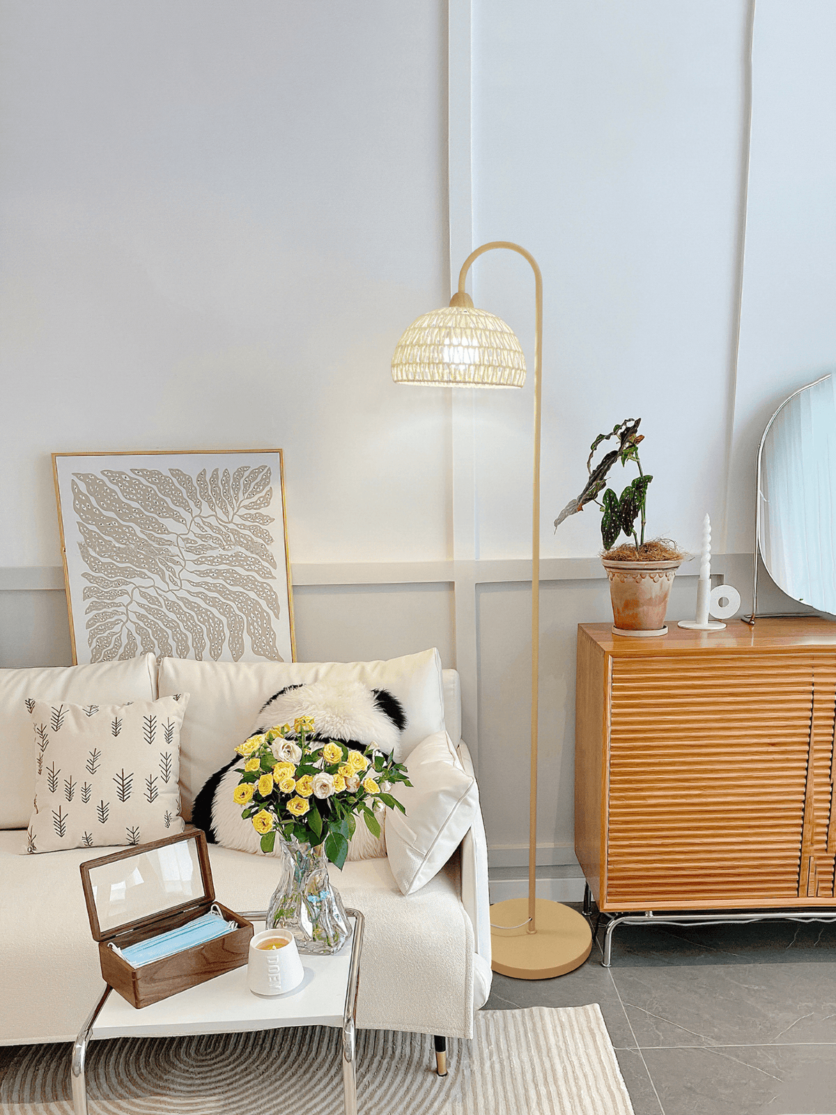 Rattan Arch Floor Lamp - view 16