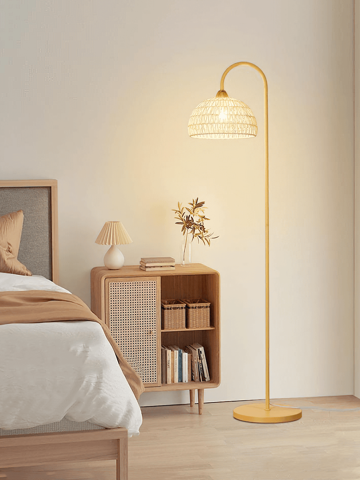 Rattan Arch Floor Lamp - view 17