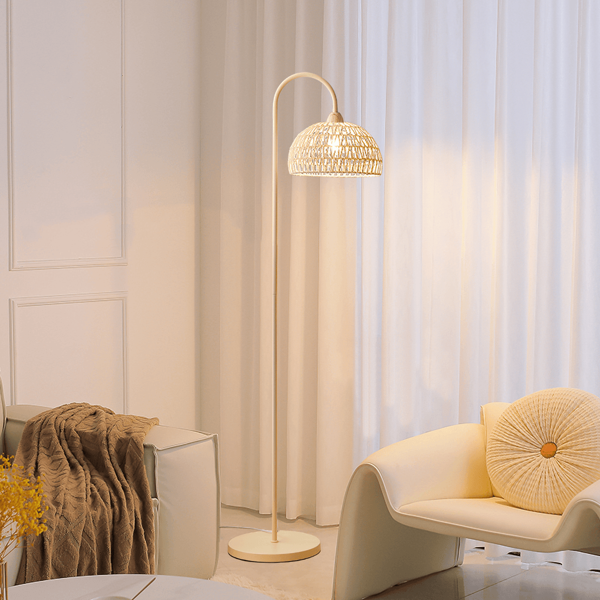 Rattan Arch Floor Lamp - view 6