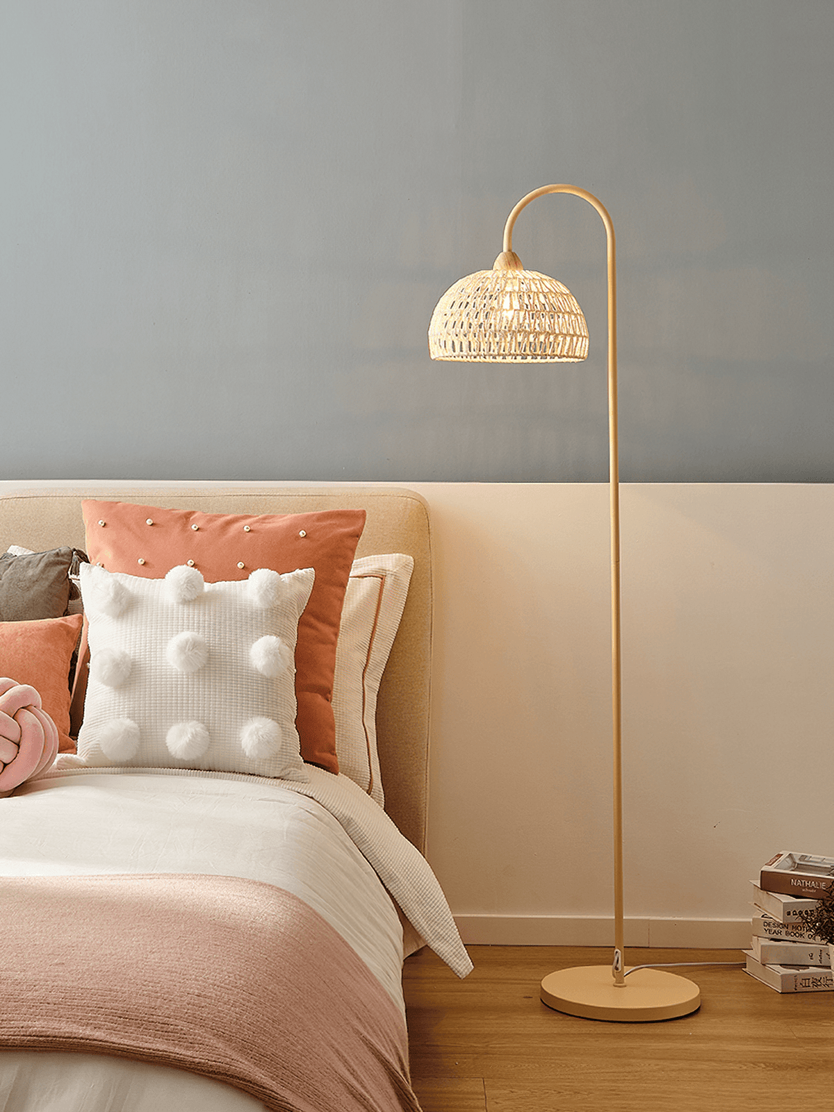 Rattan Arch Floor Lamp - view 19
