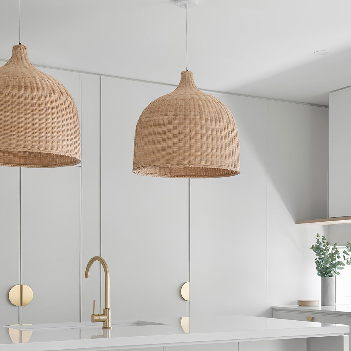 Rattan Pandent Light - view 4