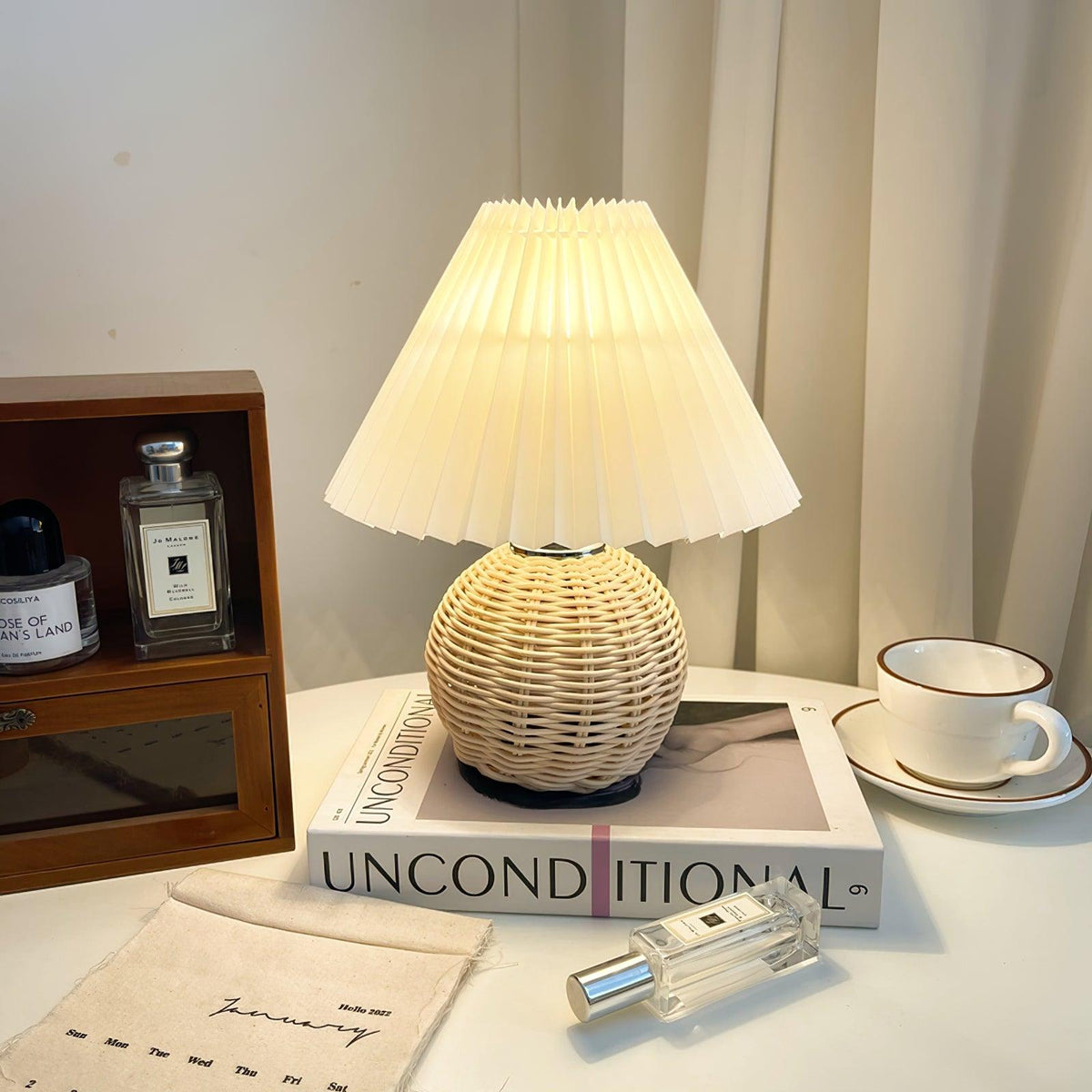 Rattan Pleated Table lamp - view 15