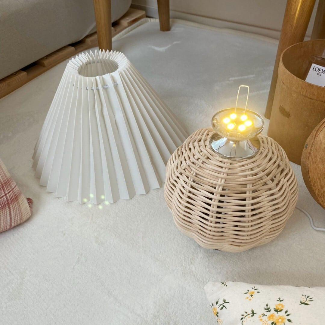 Rattan Pleated Table lamp - view 36