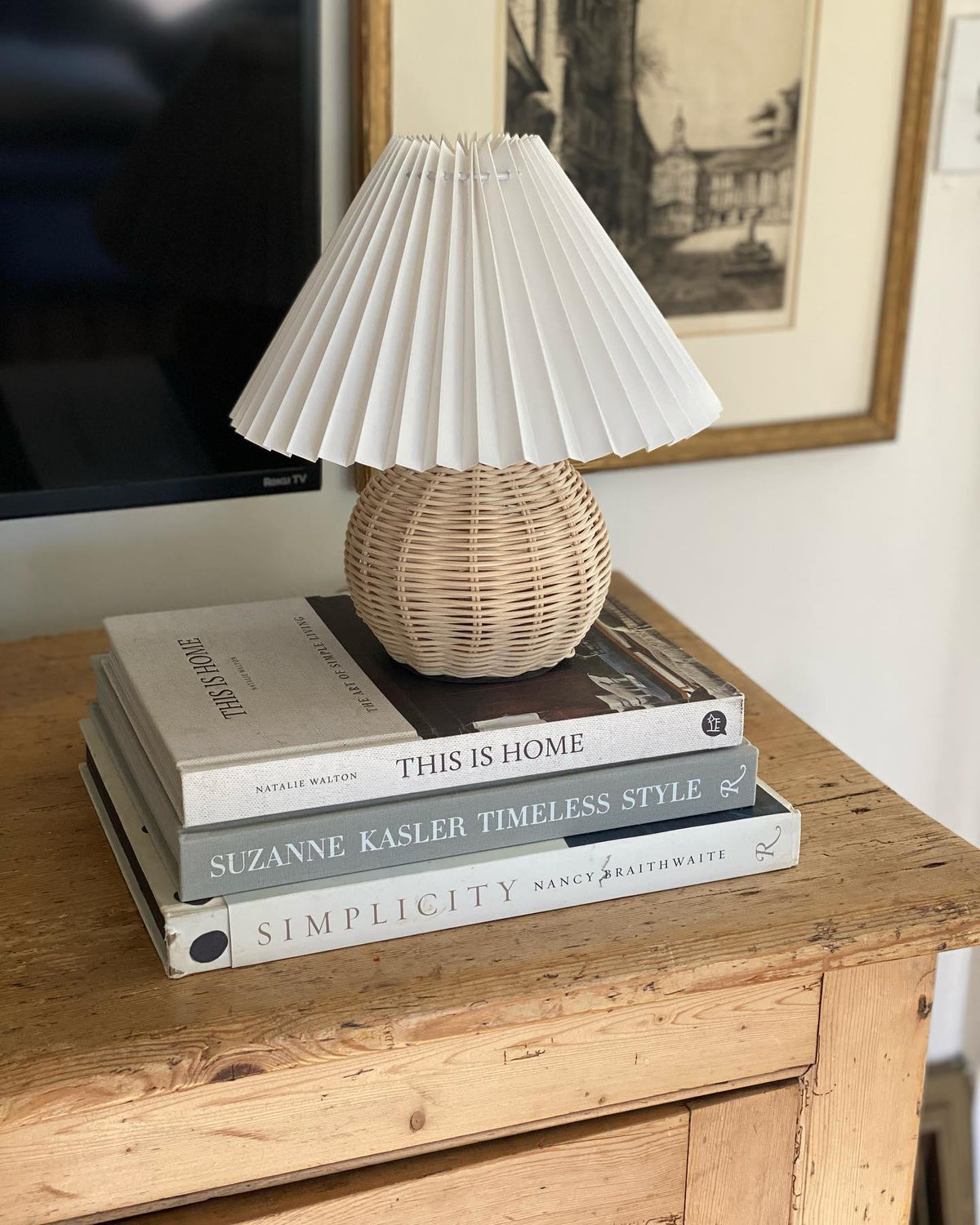 Rattan Pleated Table lamp - view 29
