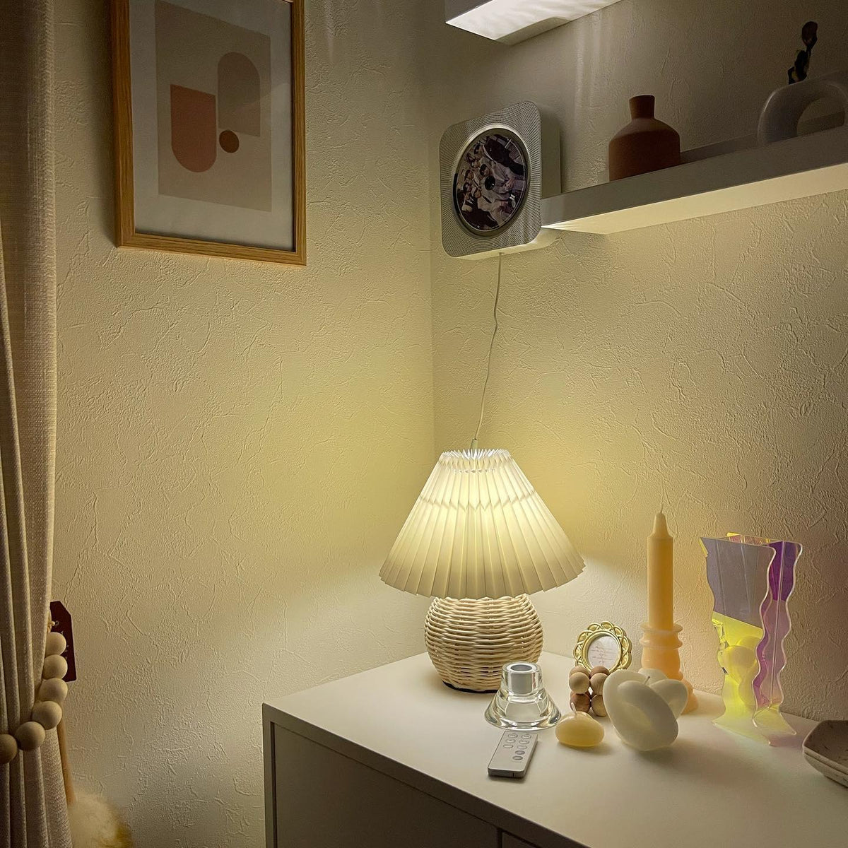 Rattan Pleated Table lamp - view 6