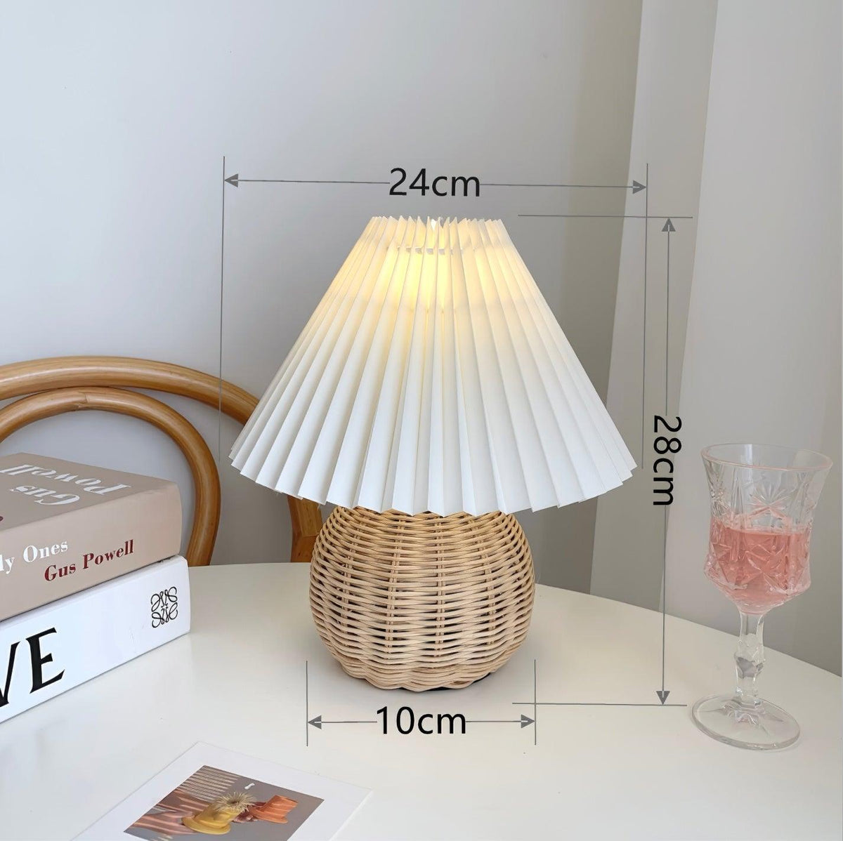 Rattan Pleated Table lamp - view 32