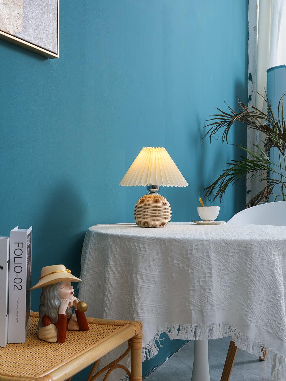 Rattan Pleated Table lamp - view 12