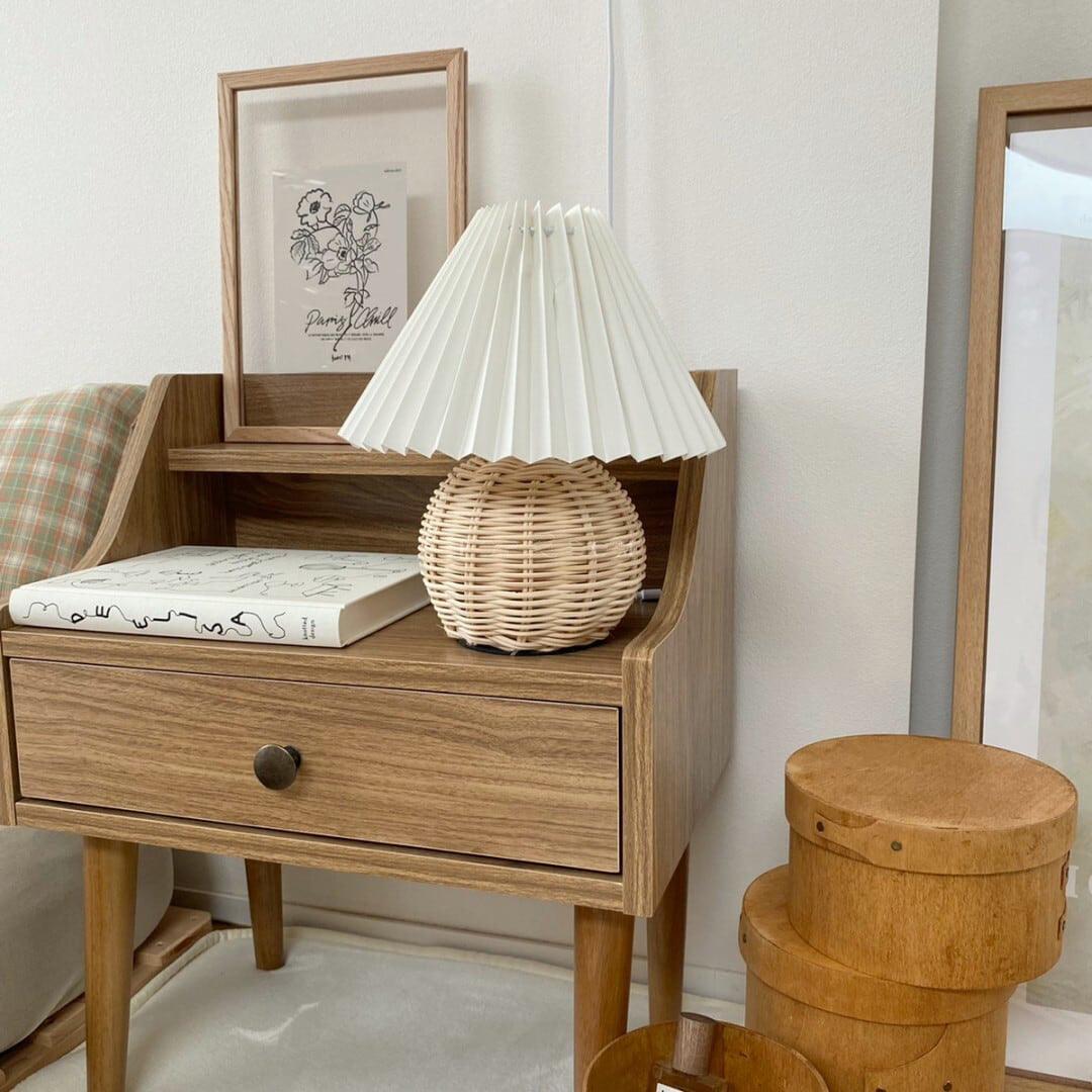 Rattan Pleated Table lamp - view 9