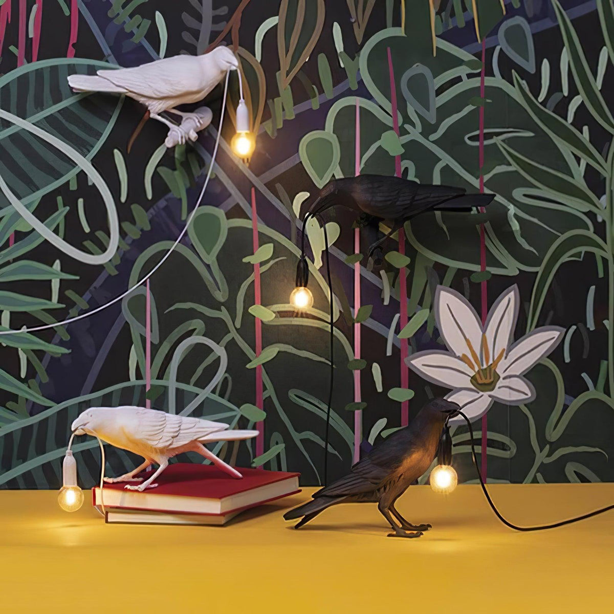 Raven Resin Table Lamp - view 3