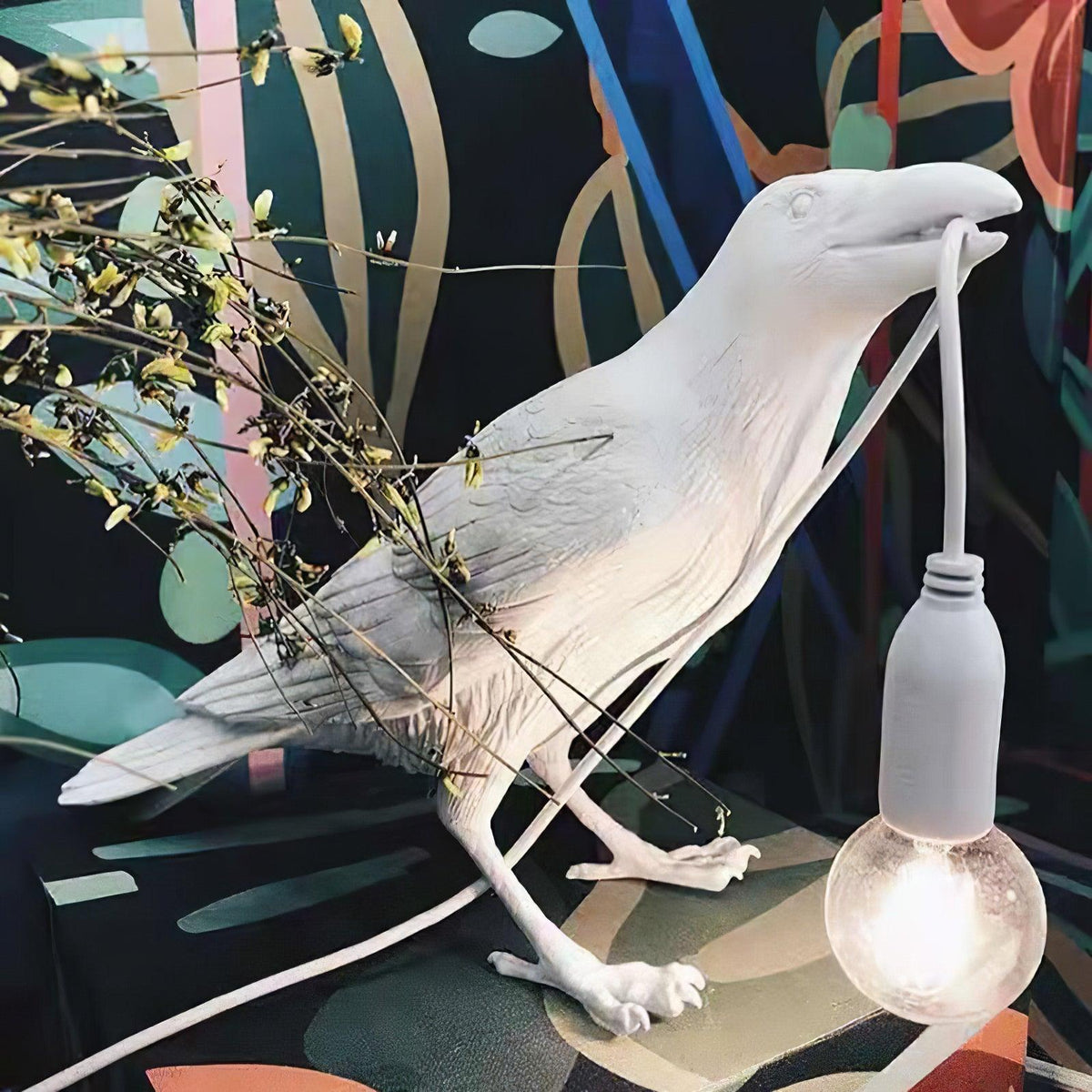 Raven Resin Table Lamp - view 9