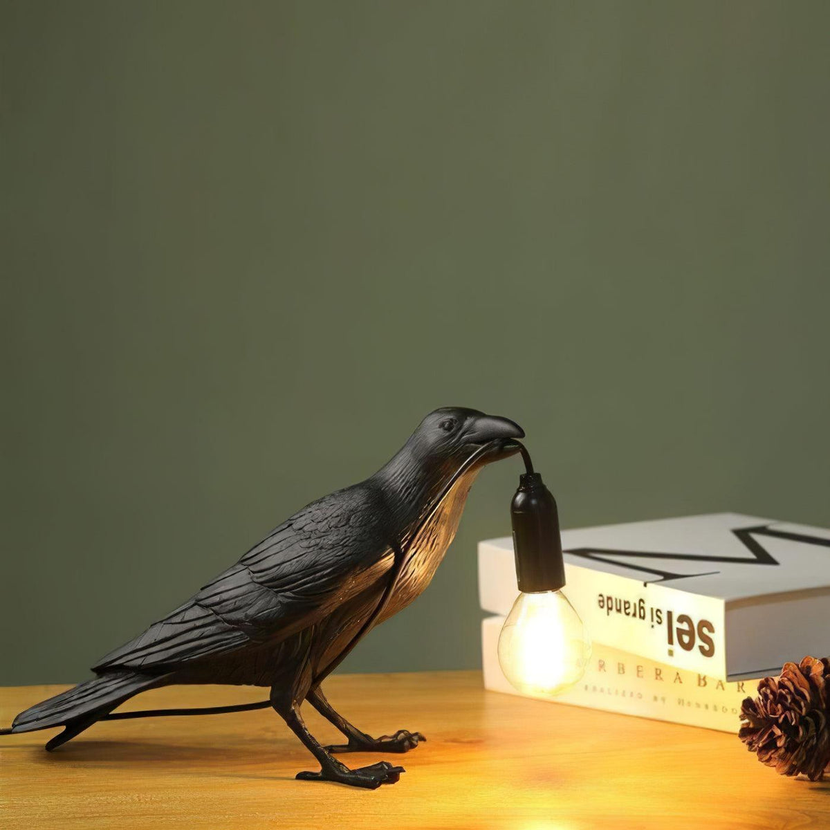 Raven Resin Table Lamp - view 10
