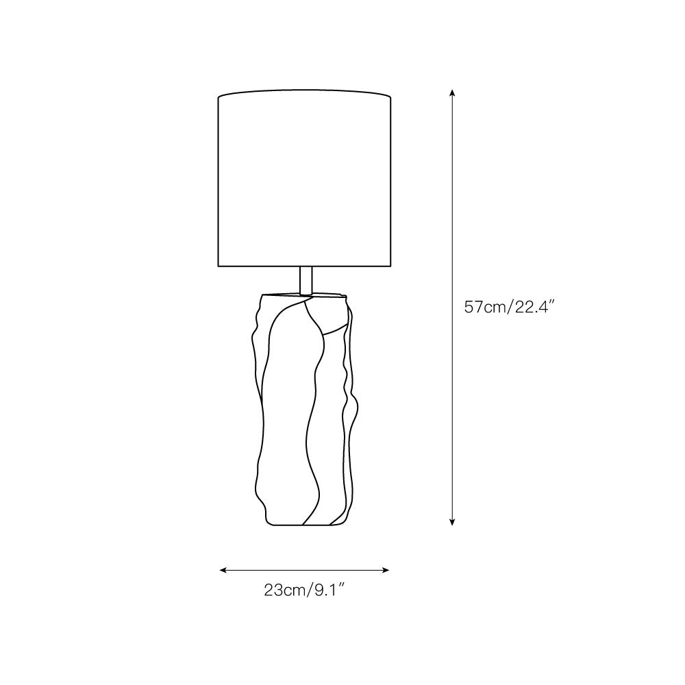 Raw Marble Table Lamp - view 3