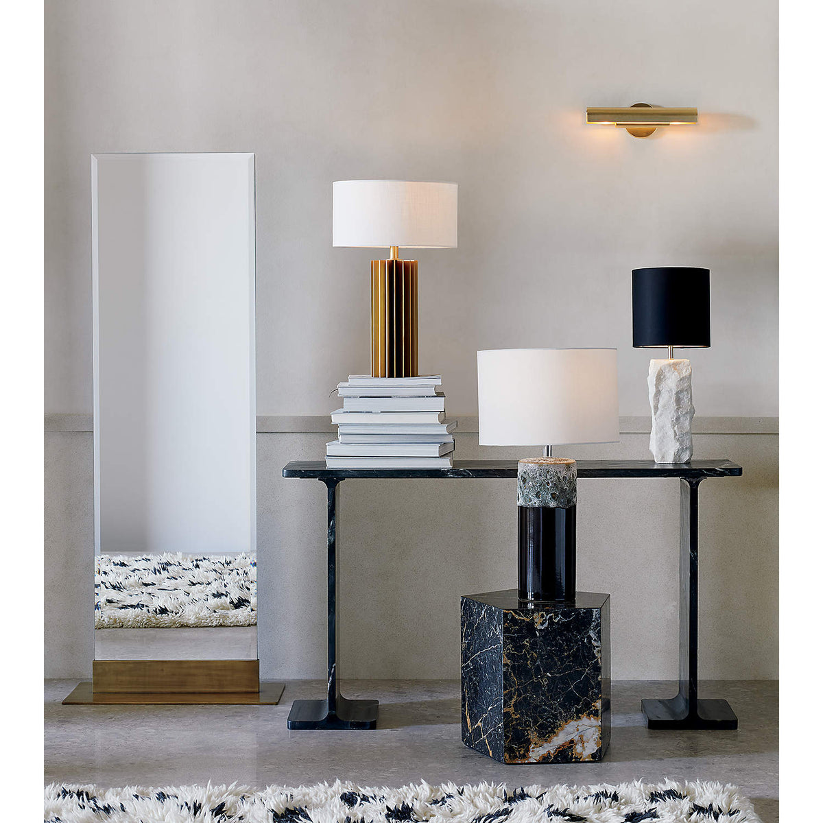Raw Marble Table Lamp - view 7