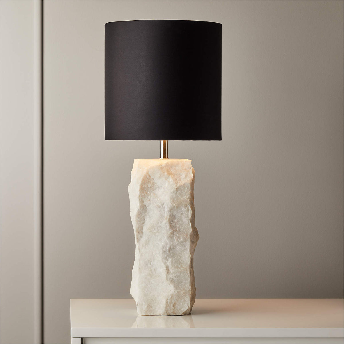 Raw Marble Table Lamp - view 9