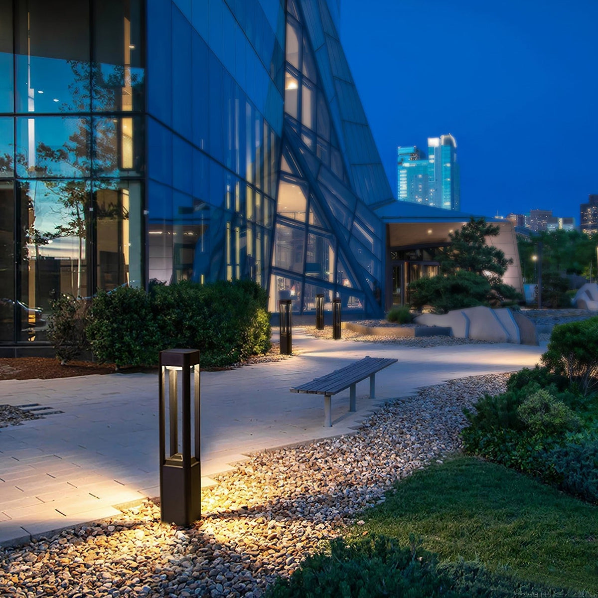 Rectangular Column Garden Outdoor Light - view 12
