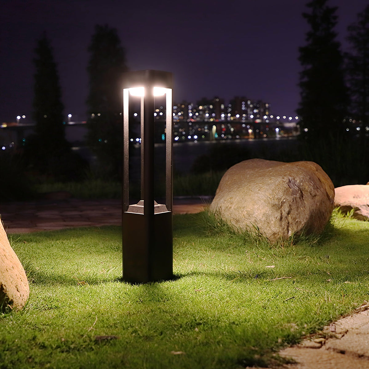 Rectangular Column Garden Outdoor Light - view 13