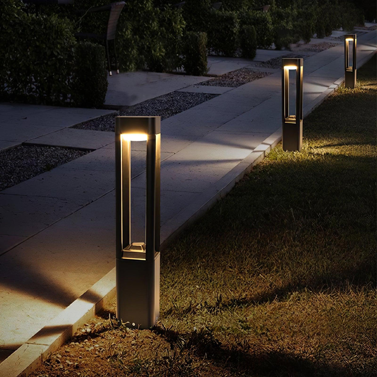 Rectangular Column Garden Outdoor Light - view 2
