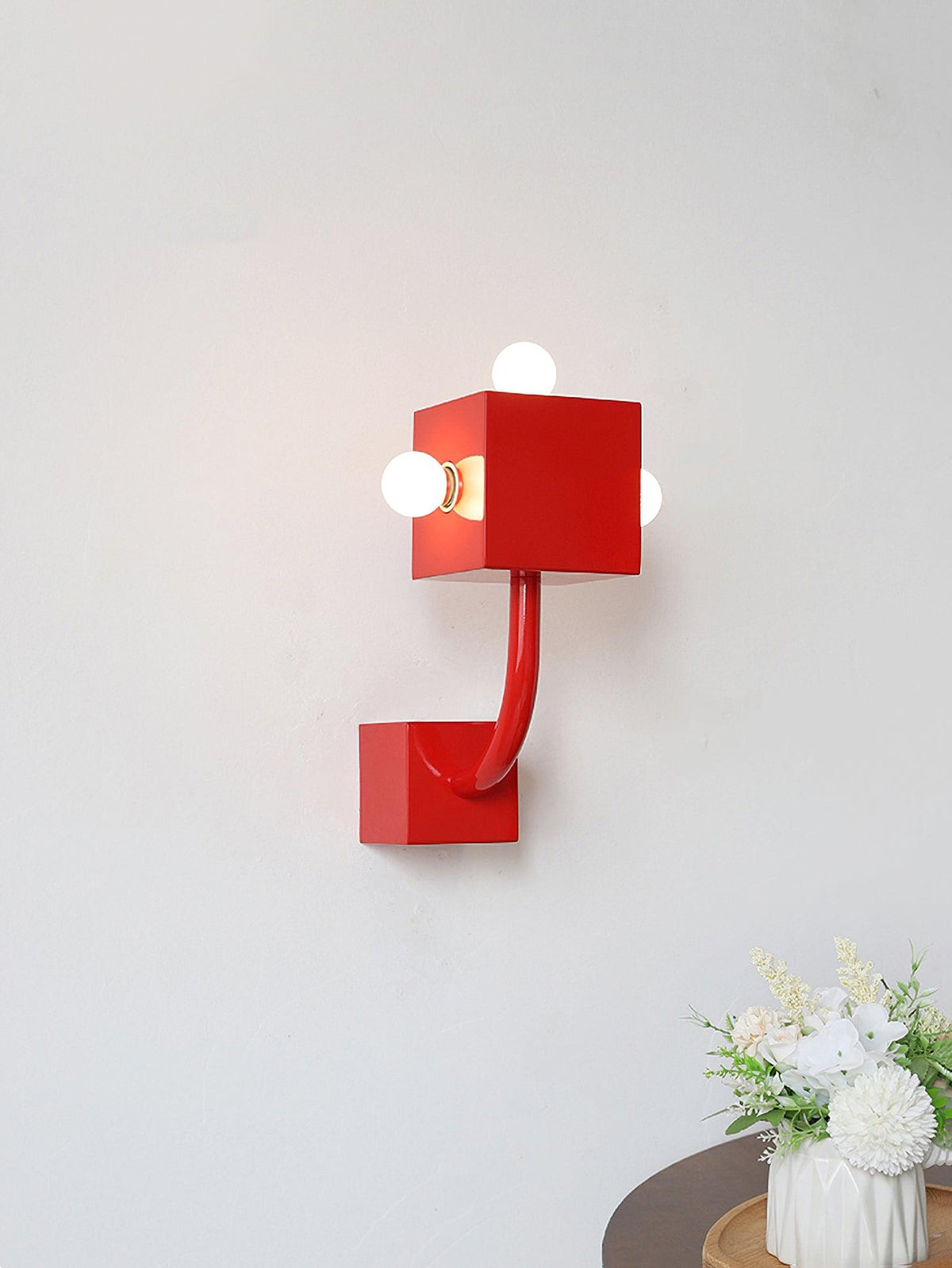 Red Cube Wall Lamp - view 6