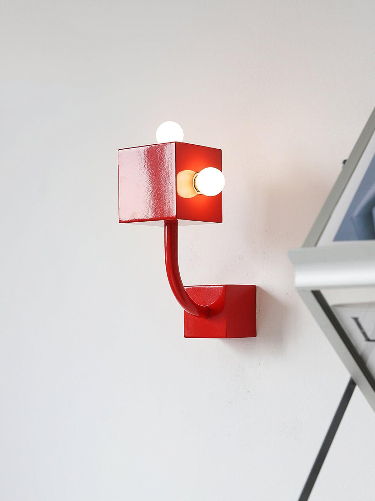 Red Cube Wall Lamp - view 7