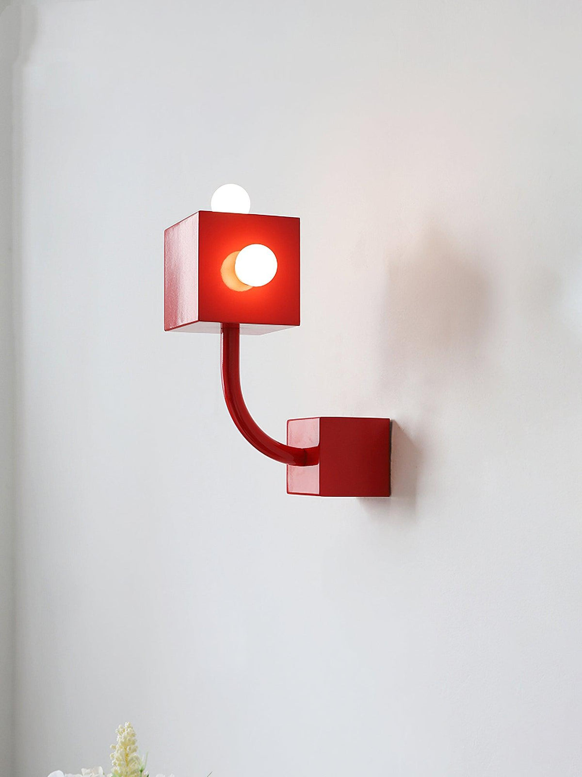 Red Cube Wall Lamp - view 5