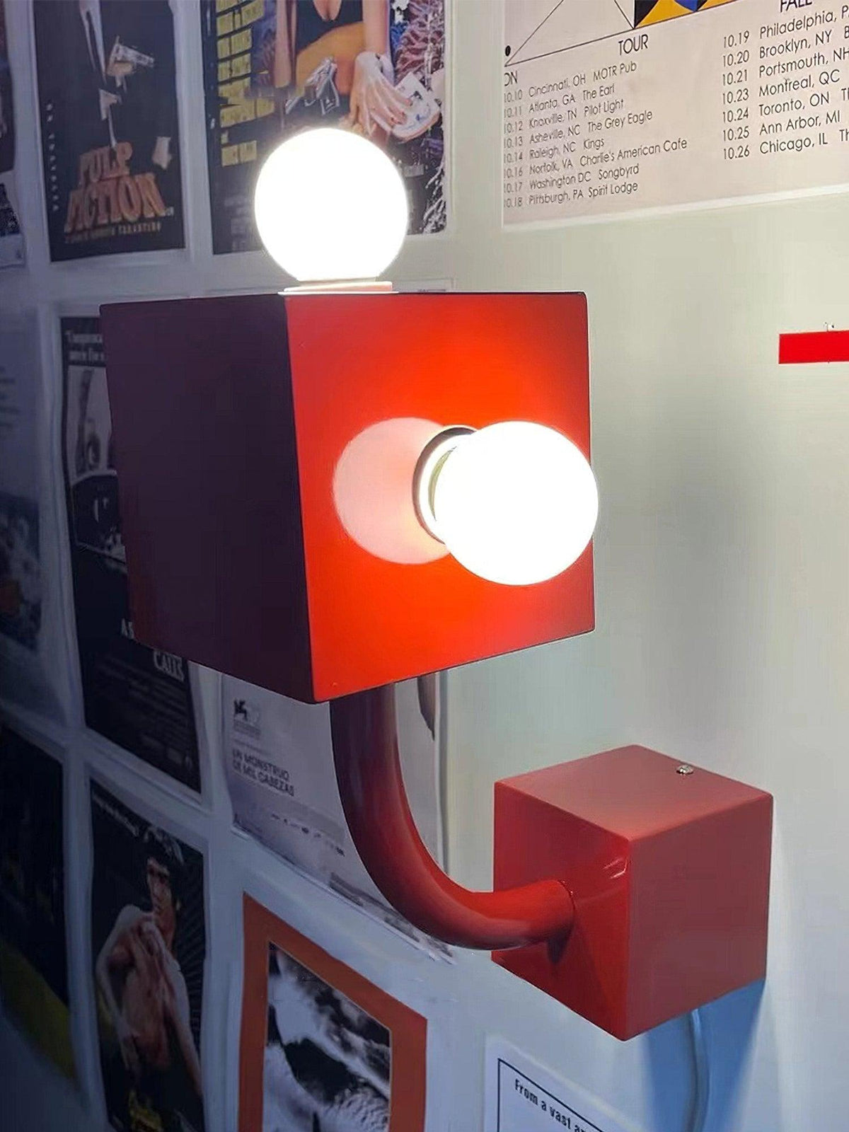 Red Cube Wall Lamp - view 4