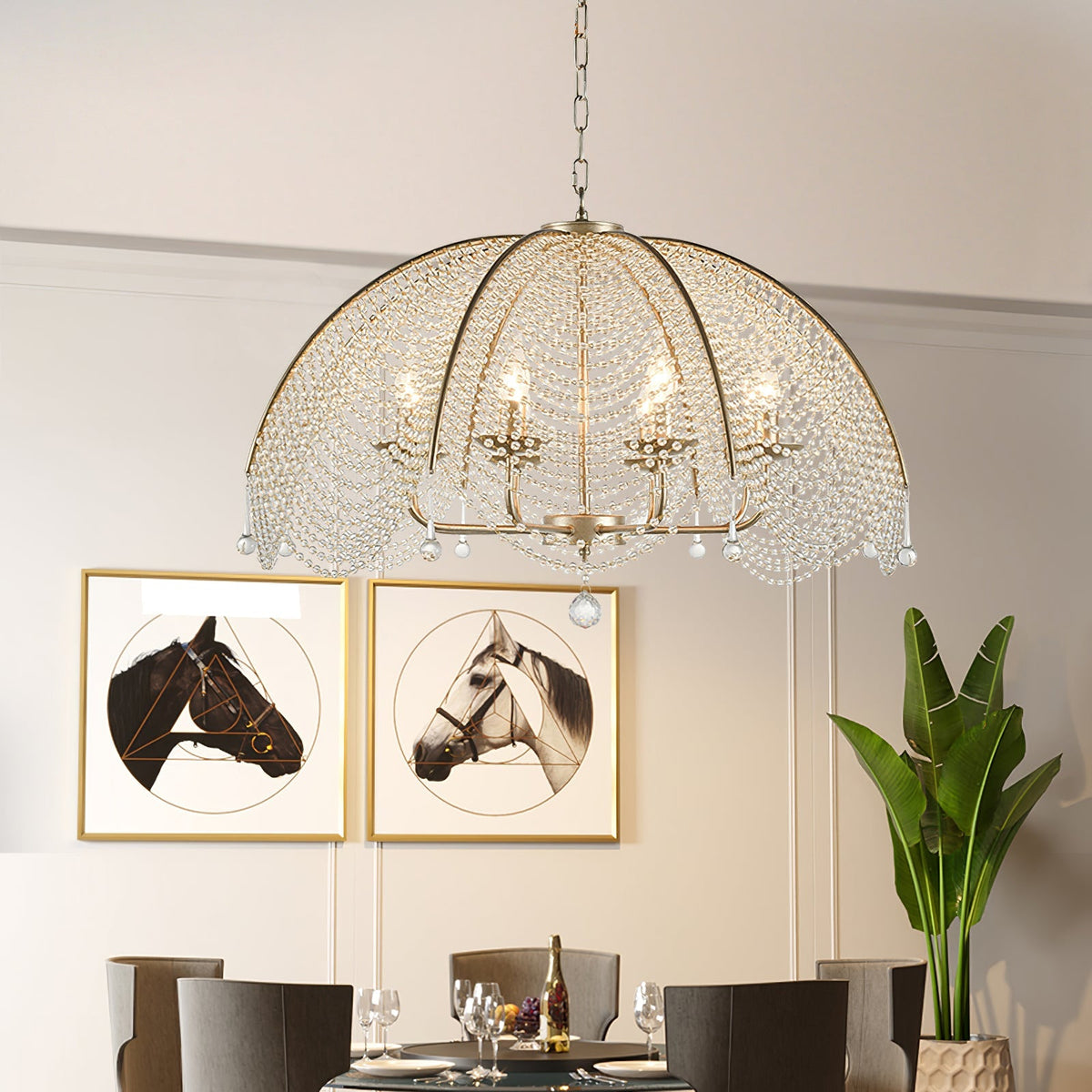 Regency Style Beads Chandelier - view 2