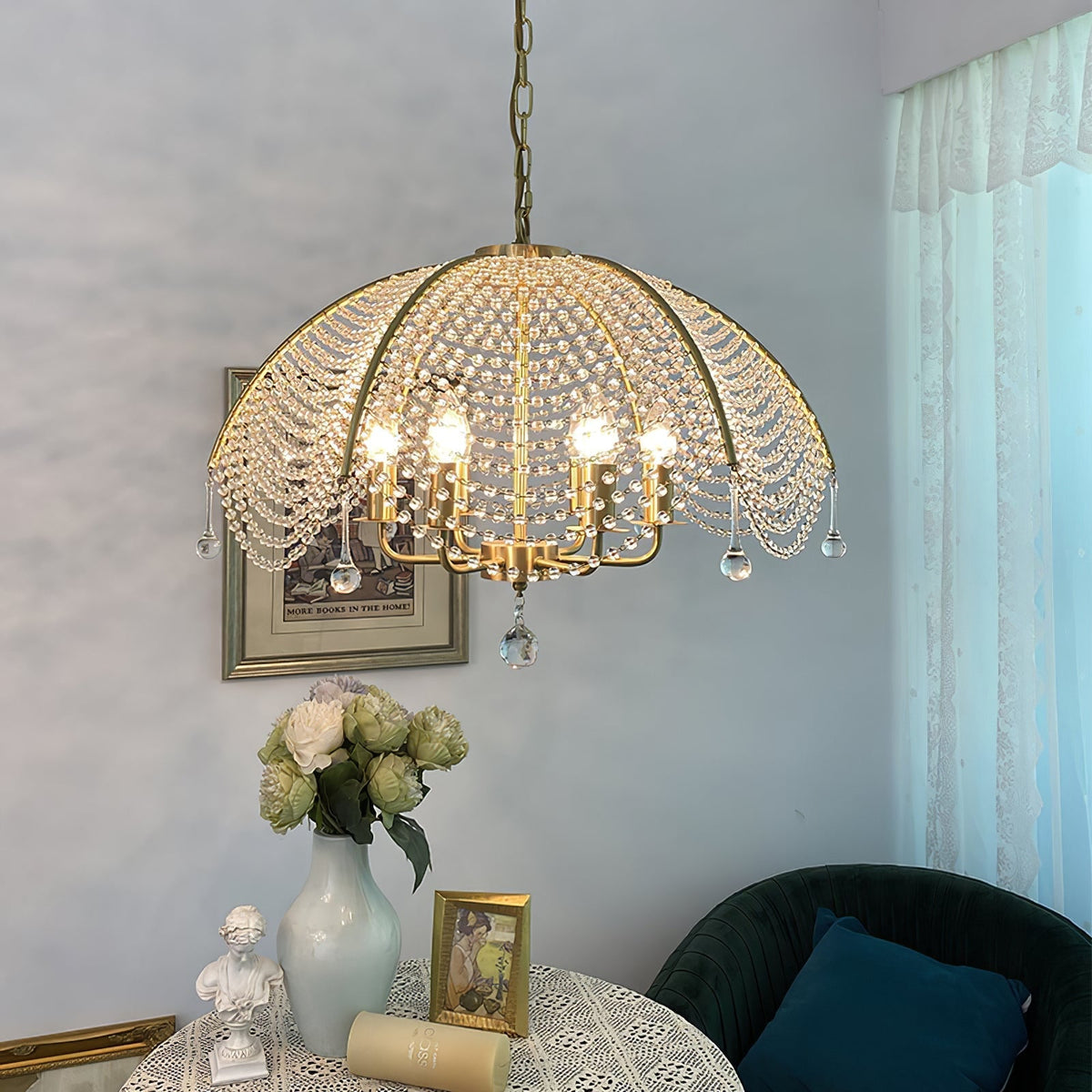 Regency Style Beads Chandelier - view 6