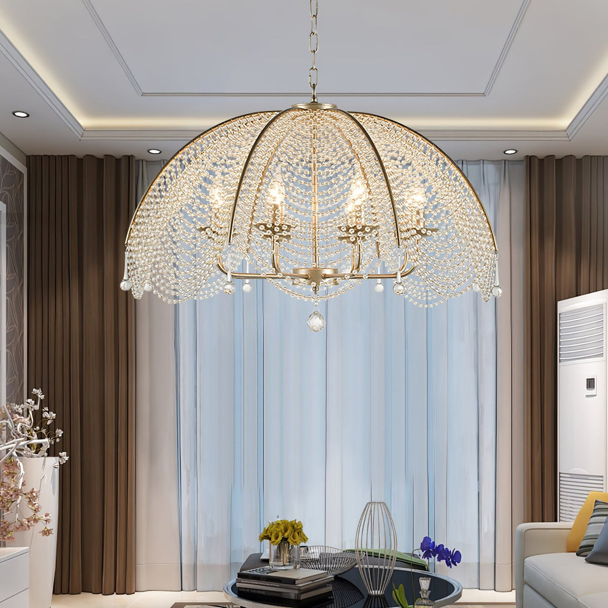 Regency Style Beads Chandelier - view 7
