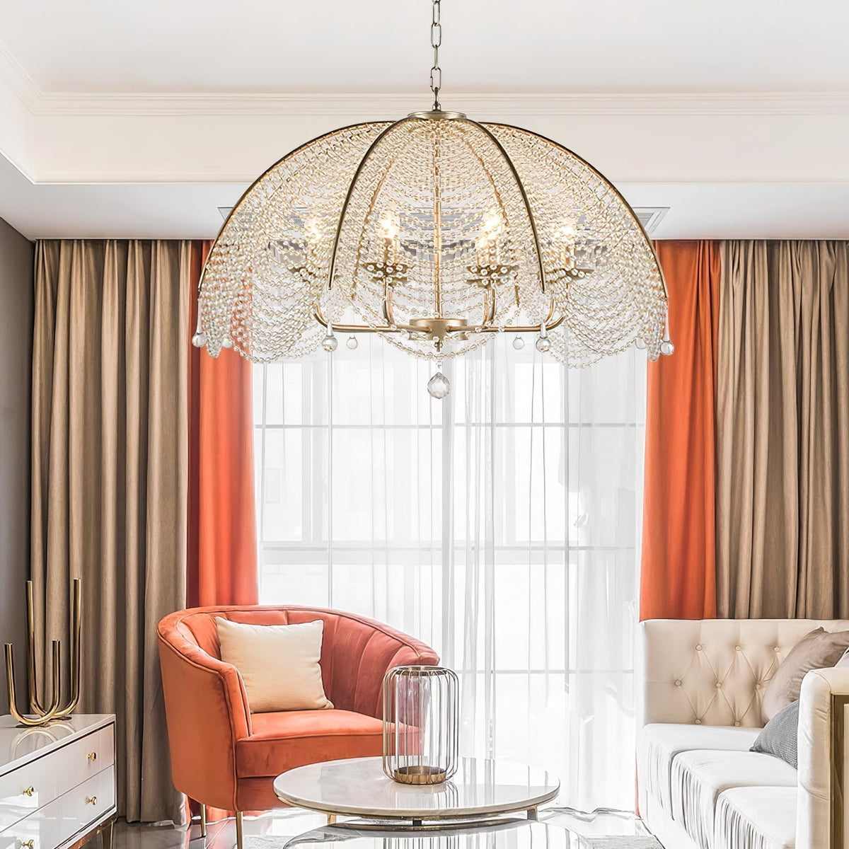 Regency Style Beads Chandelier - view 8