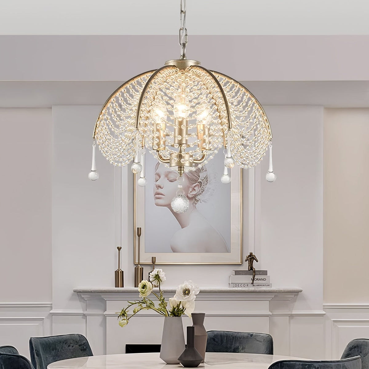Regency Style Beads Chandelier - view 4