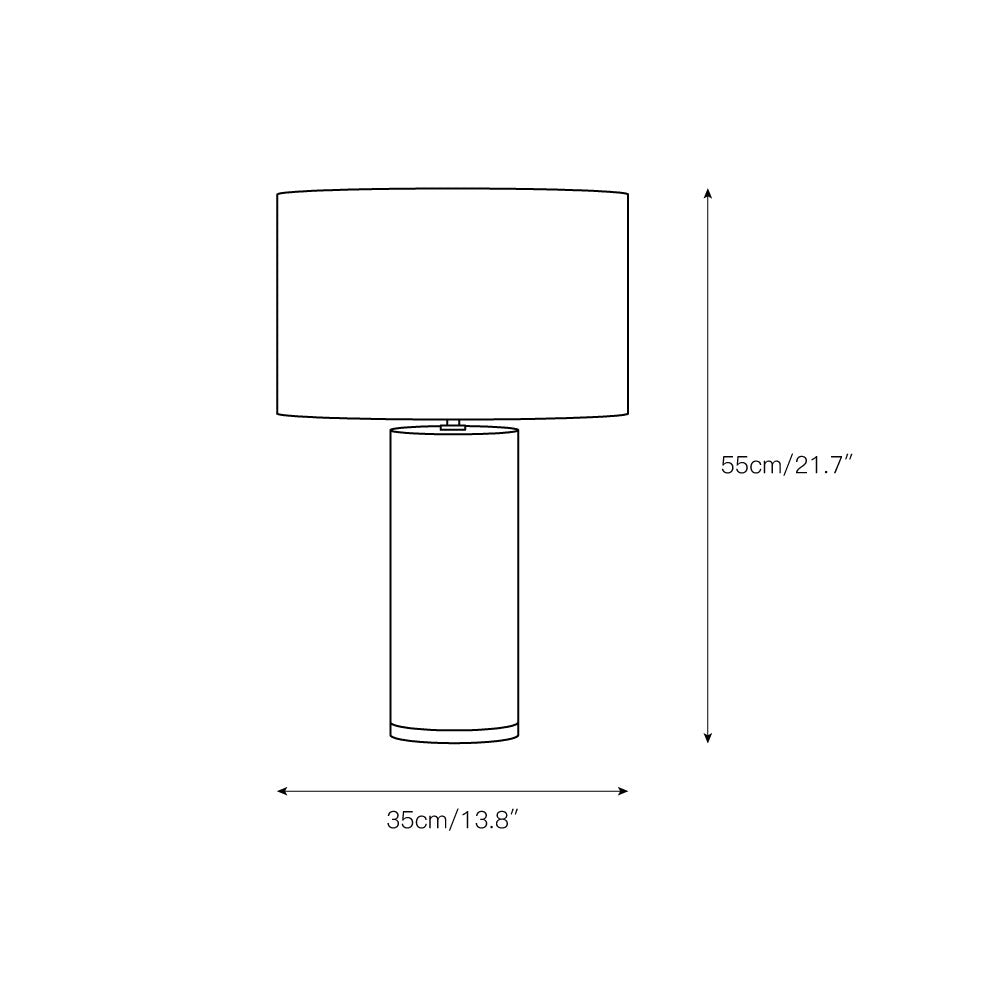 Remi Stone Table Lamp - view 3