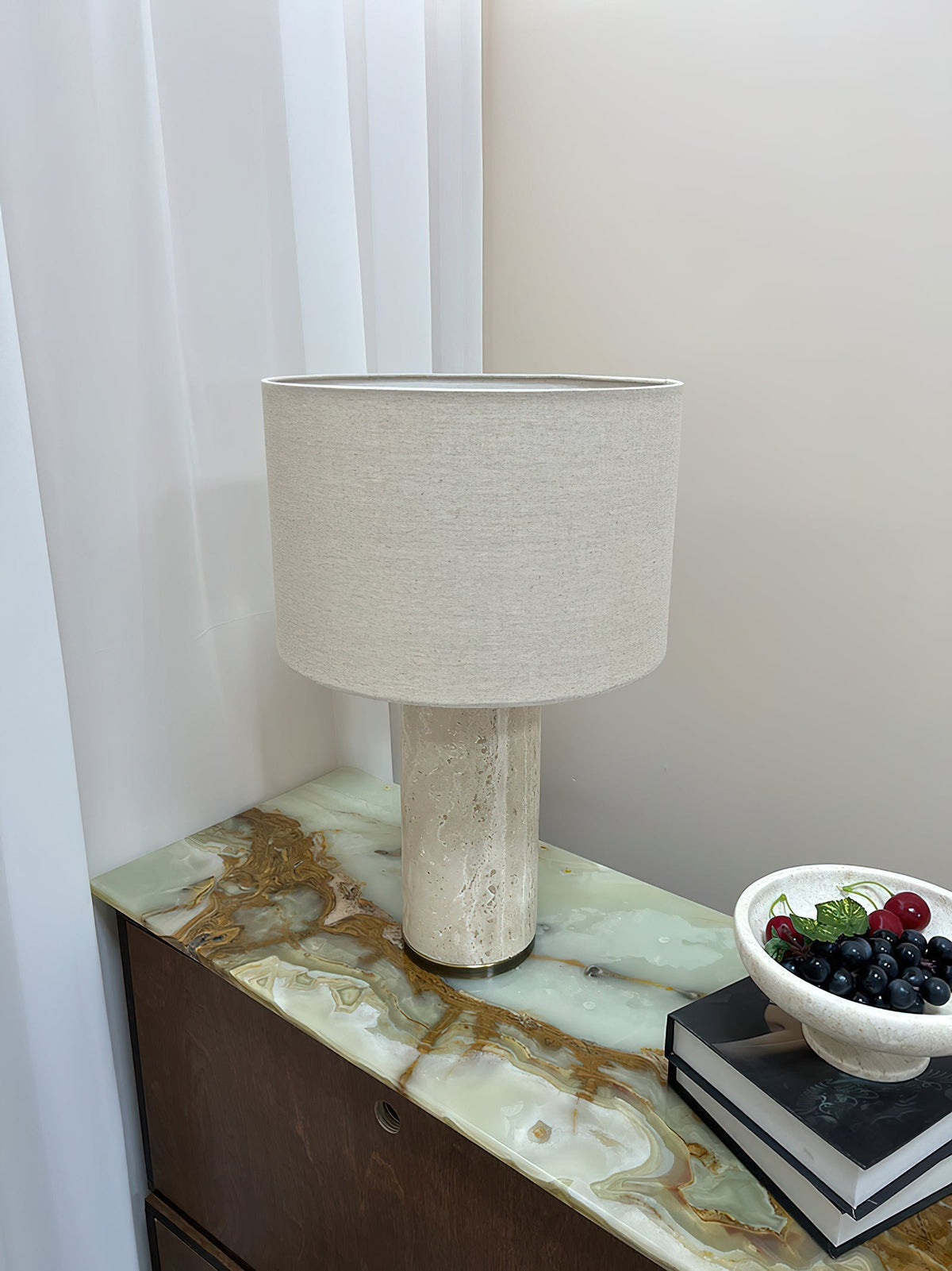 Remi Stone Table Lamp - view 11