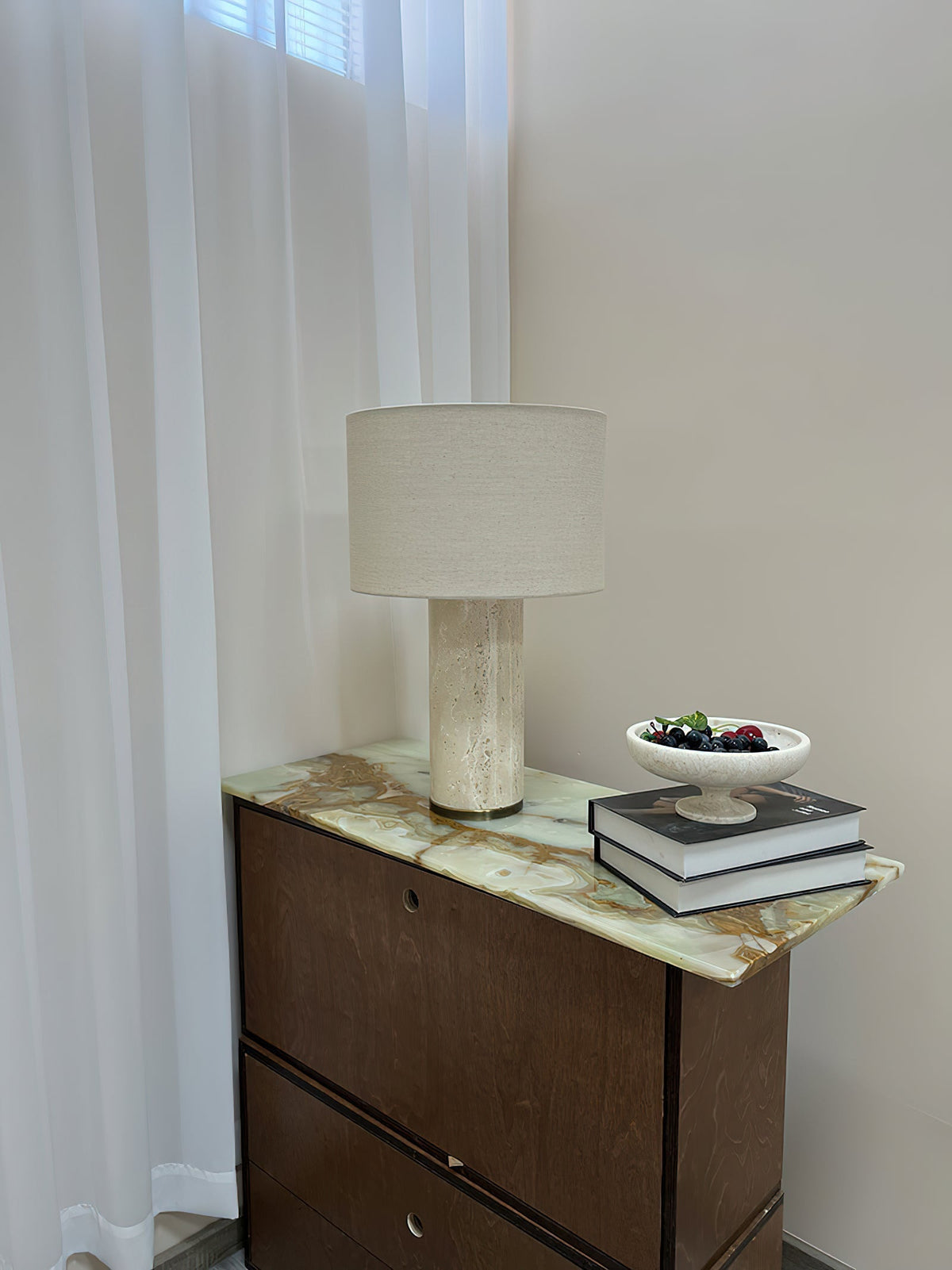 Remi Stone Table Lamp - view 12