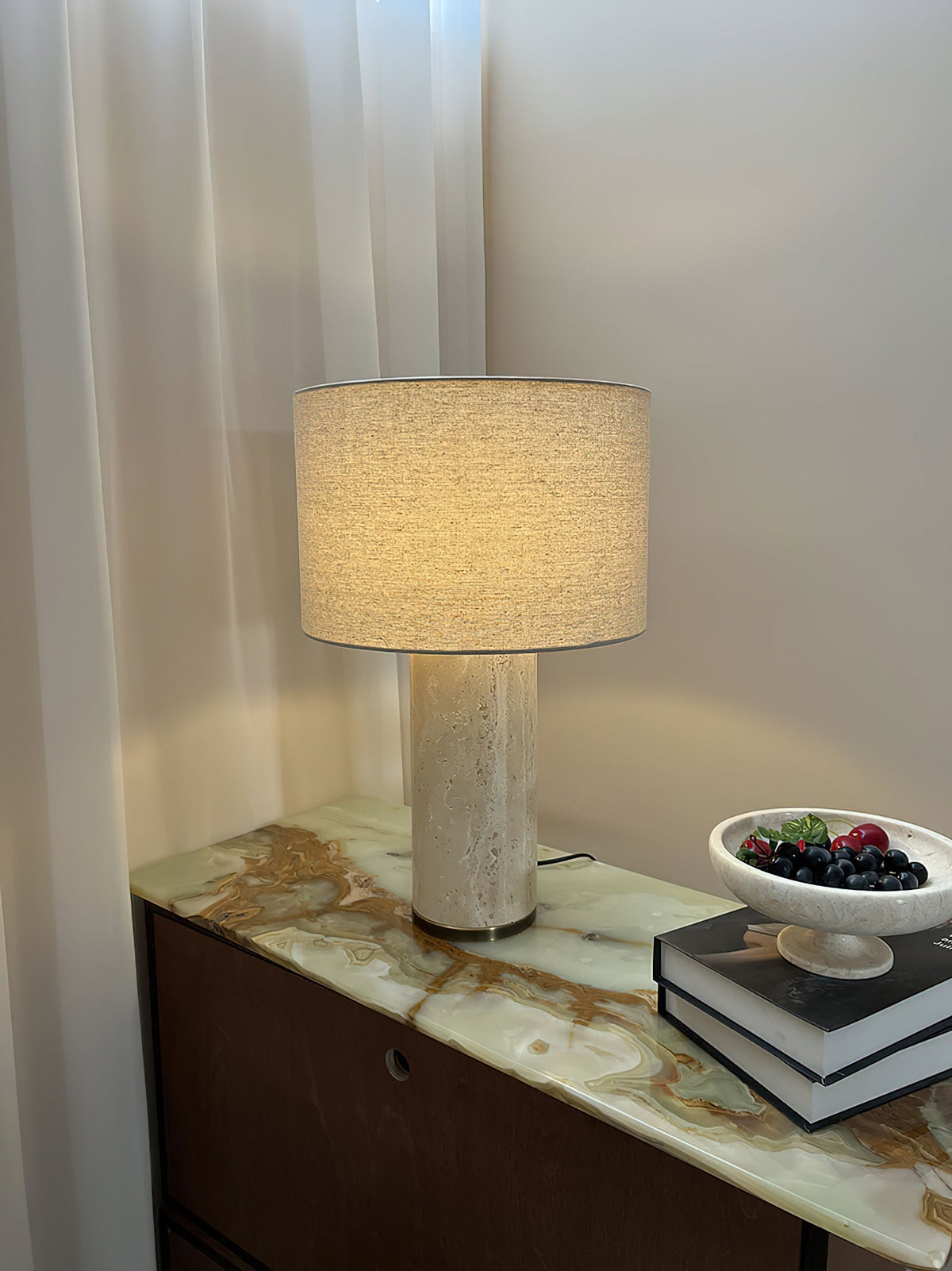 Remi Stone Table Lamp - view 13