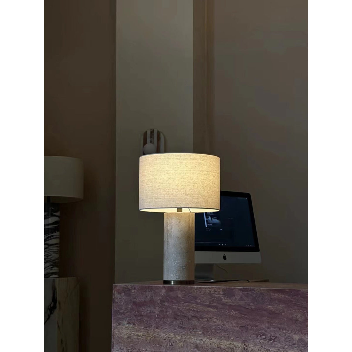 Remi Stone Table Lamp - view 15