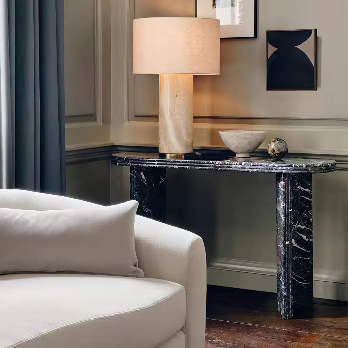 Remi Stone Table Lamp - view 2
