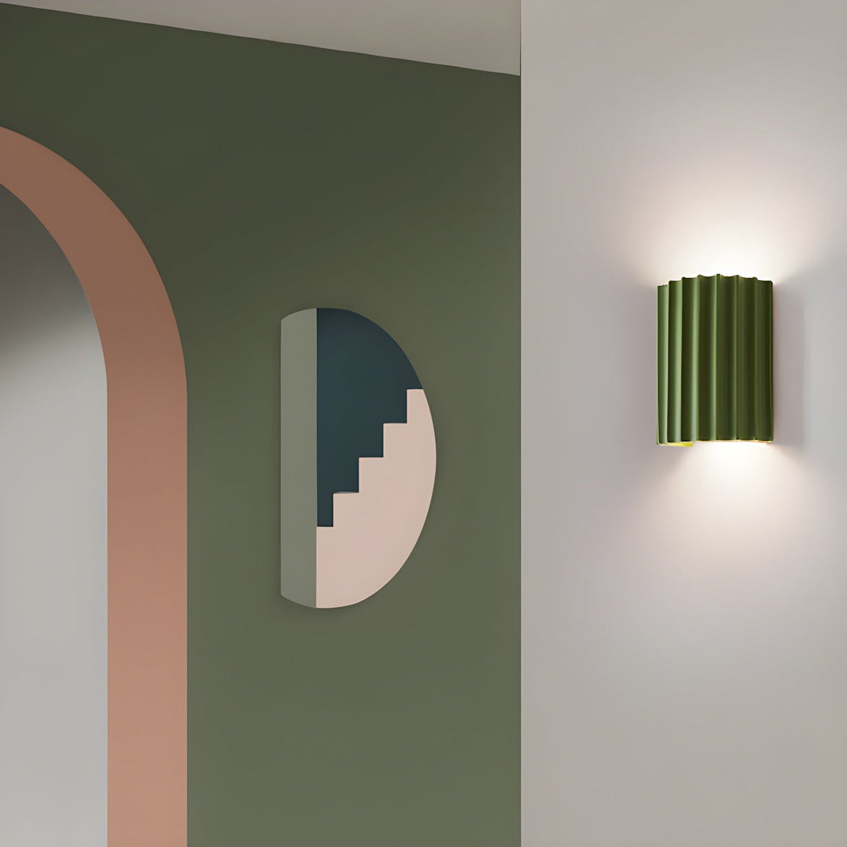 Resin Ribbed Wall Lamp - view 15