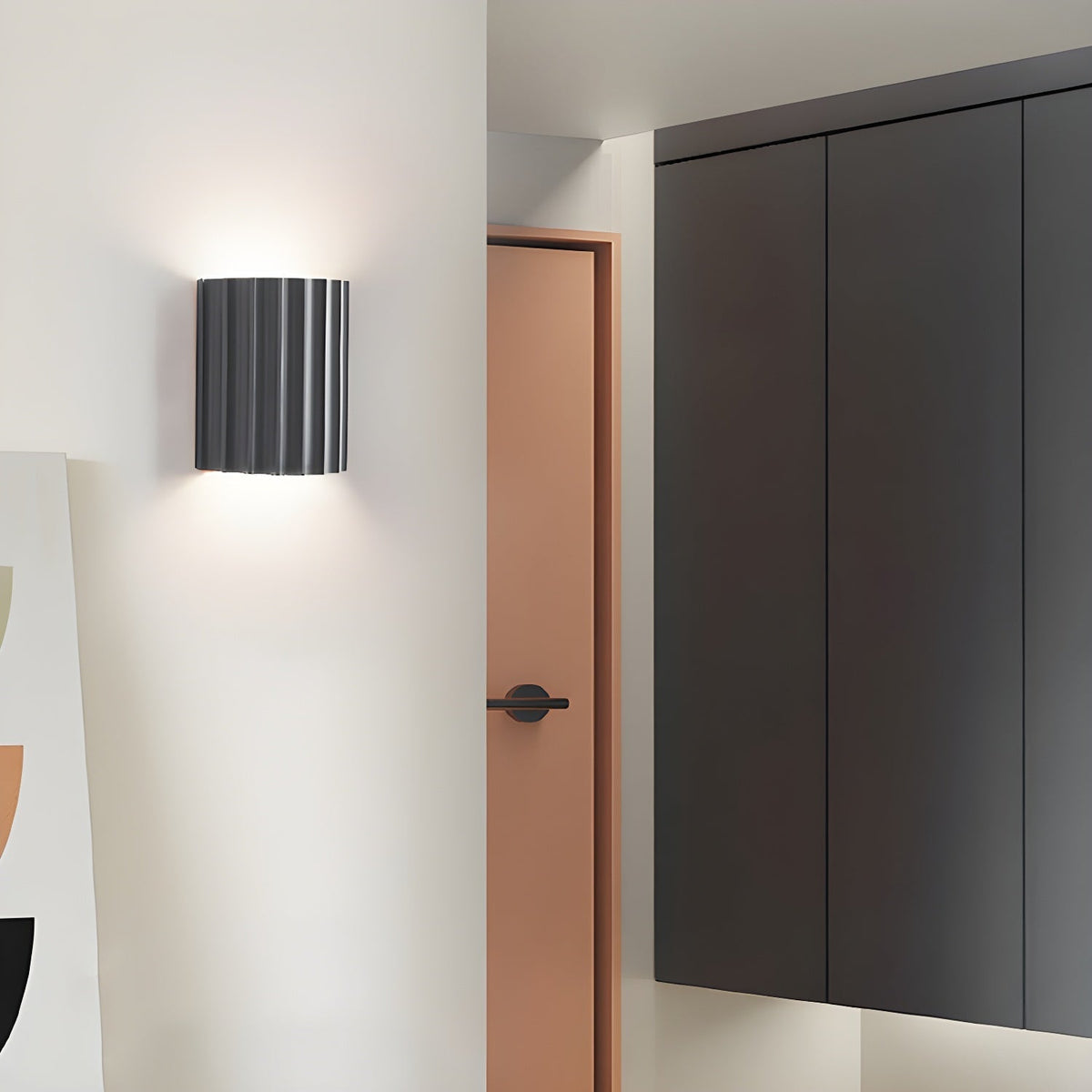 Resin Ribbed Wall Lamp - view 8