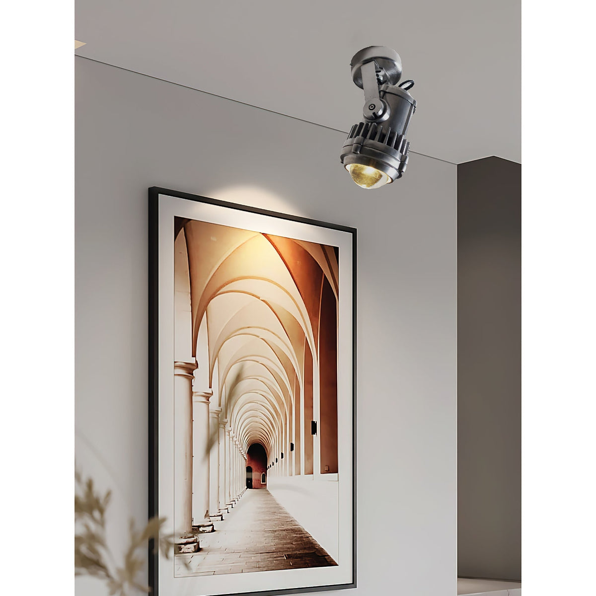 Retro Industrial Aluminum Spotlight