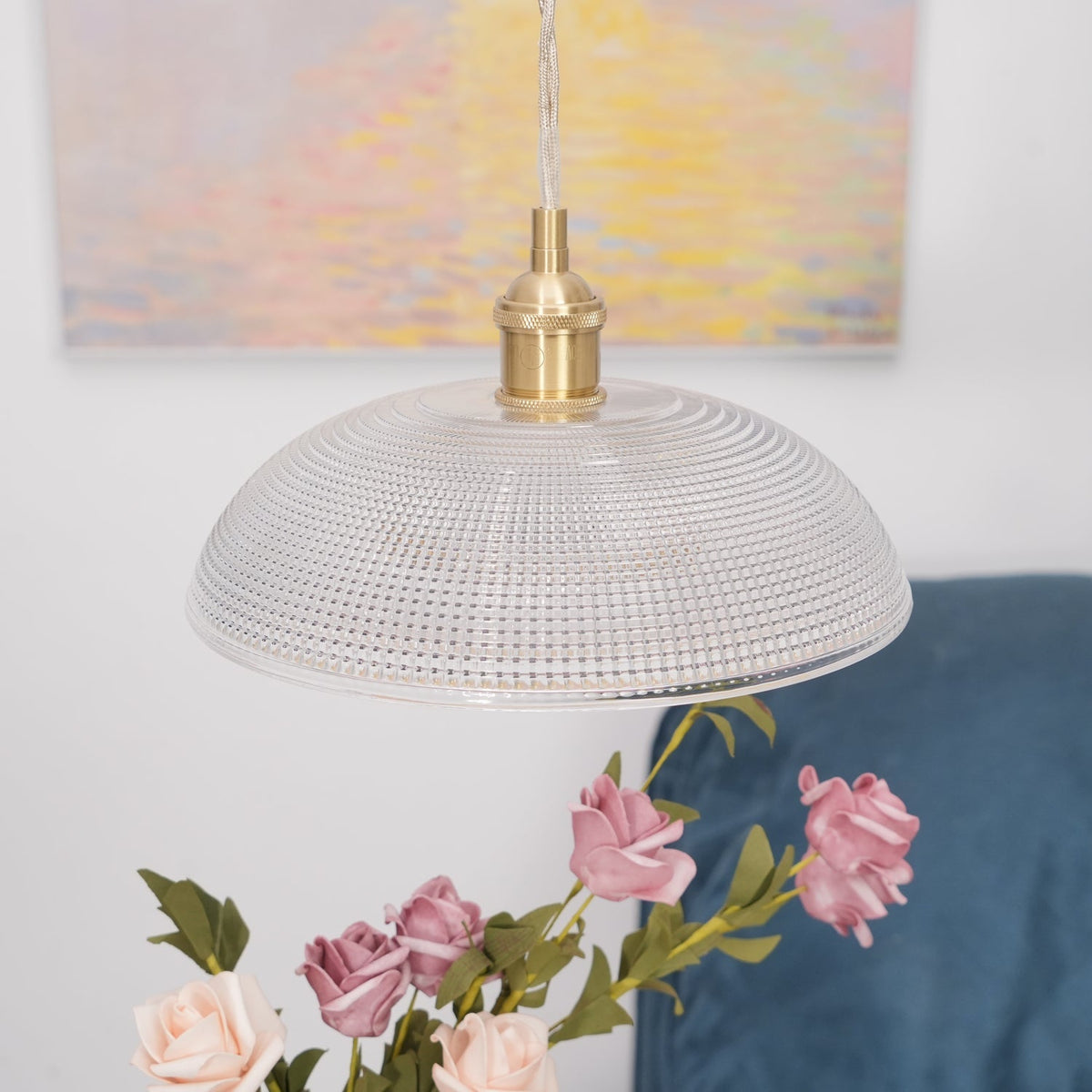Ribbed Spiral Pendant Light - view 21