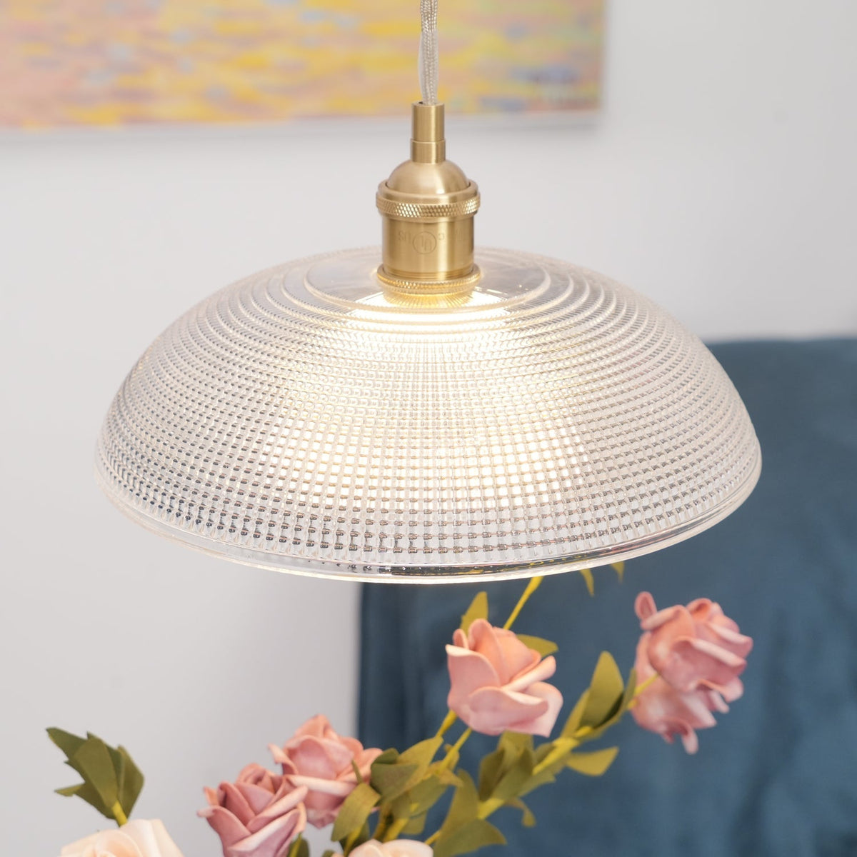 Ribbed Spiral Pendant Light - view 23