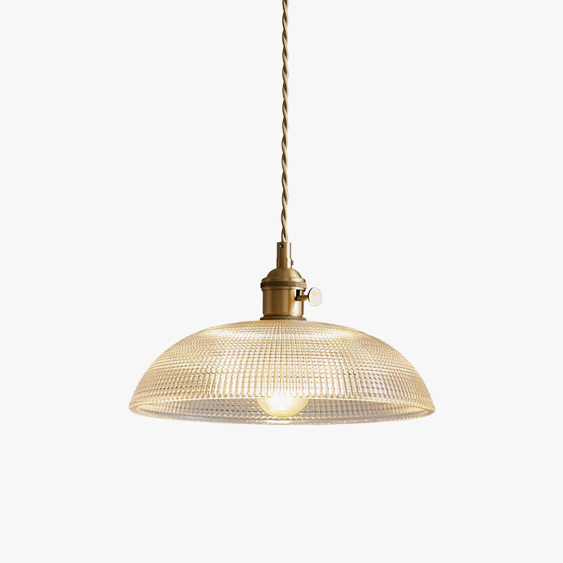 Ribbed Spiral Pendant Light - view 20