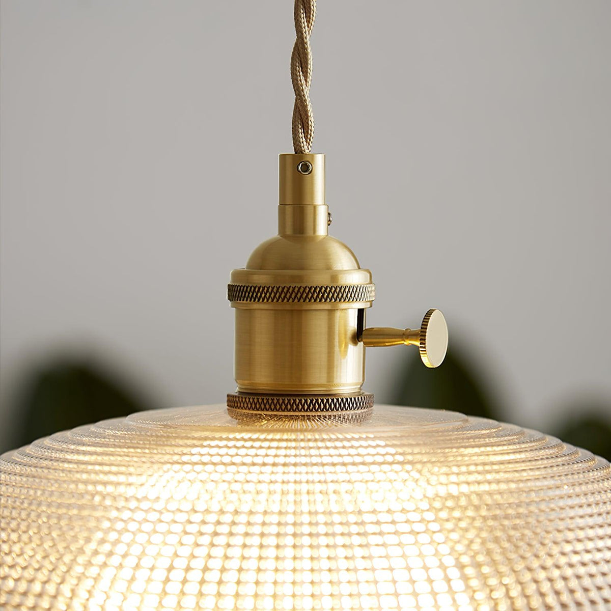 Ribbed Spiral Pendant Light - view 15