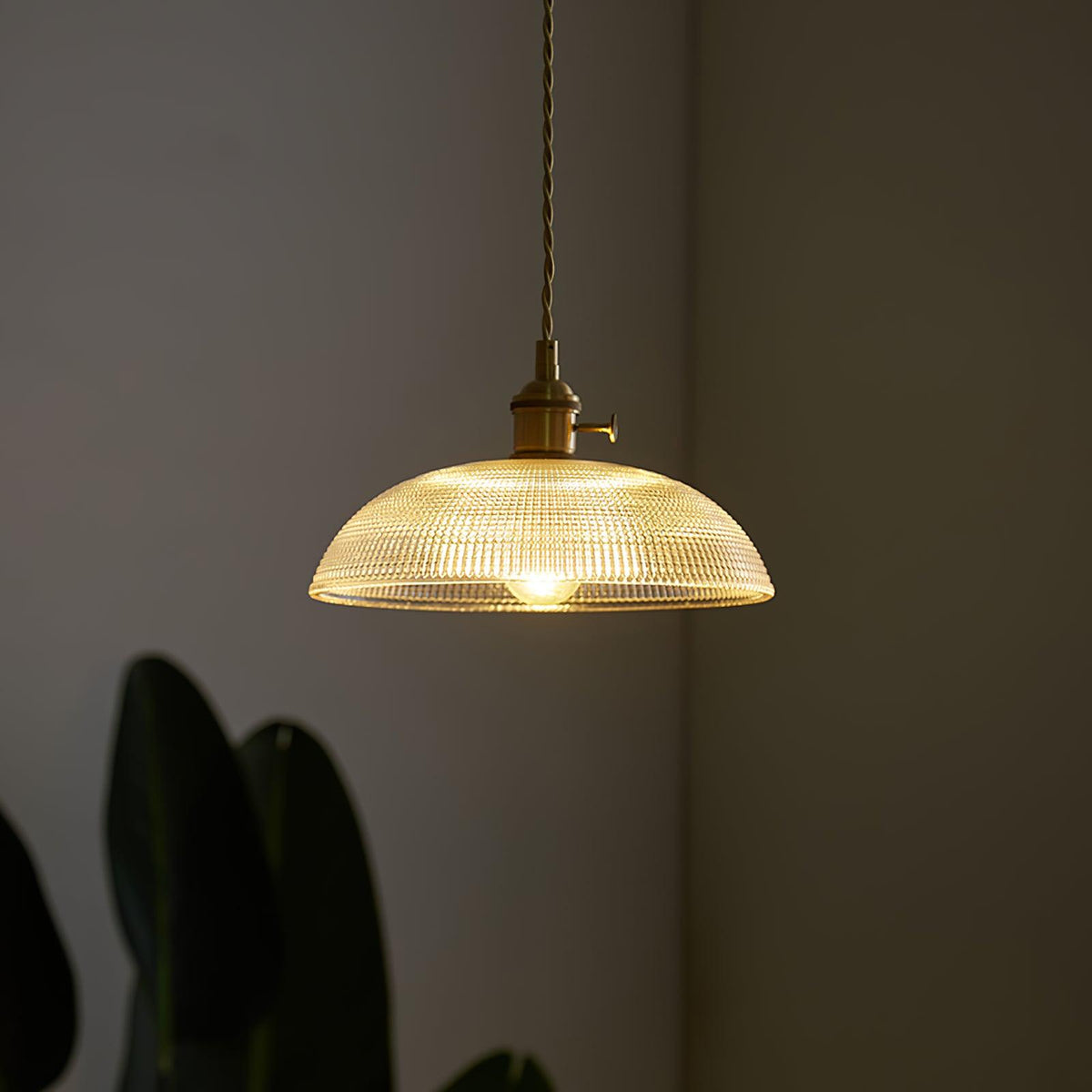 Ribbed Spiral Pendant Light - view 5