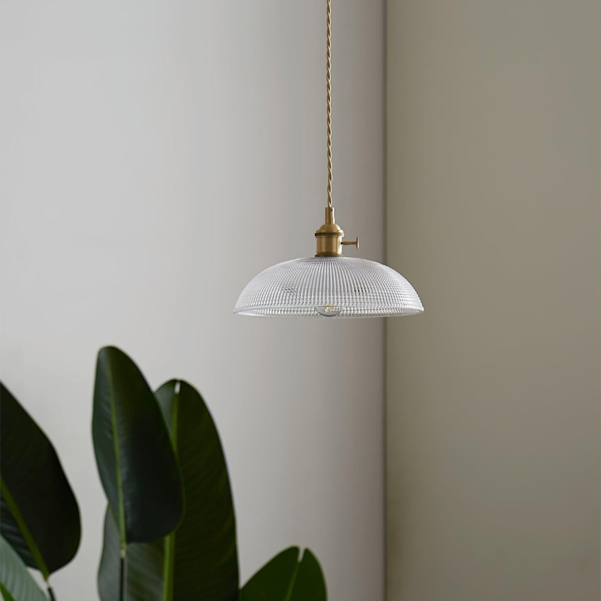 Ribbed Spiral Pendant Light - view 6