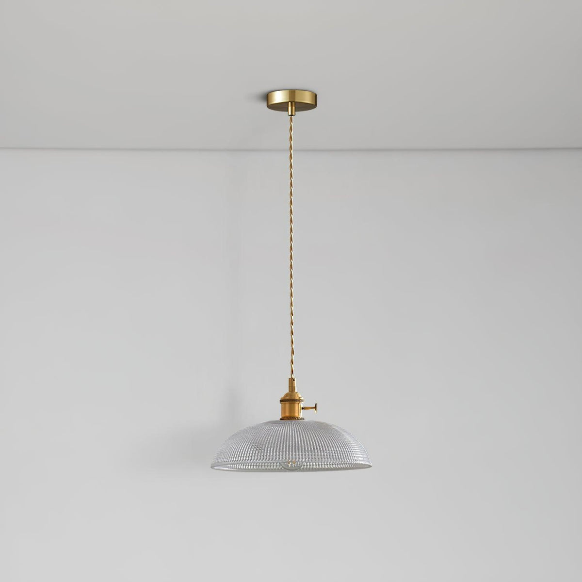 Ribbed Spiral Pendant Light - view 7