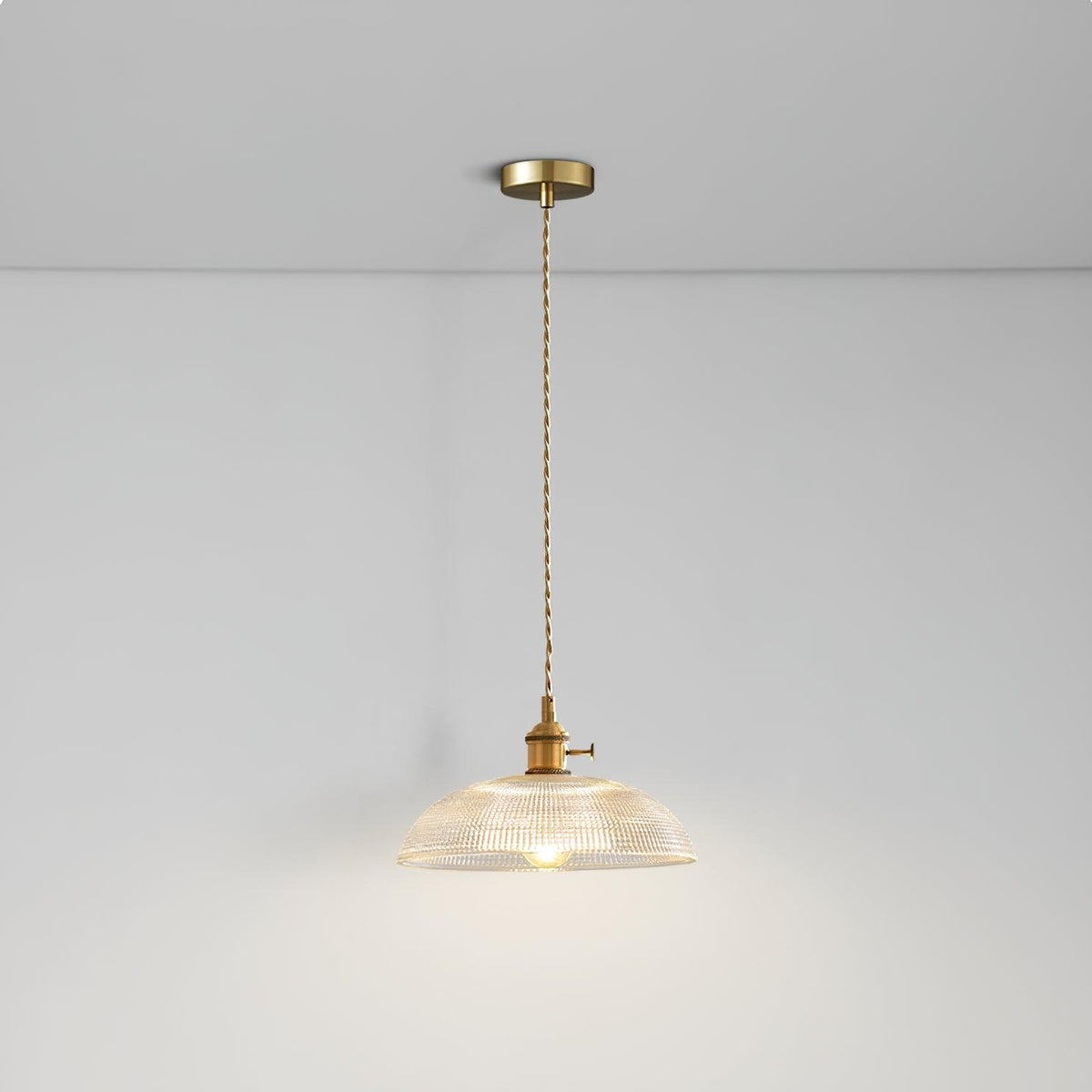 Ribbed Spiral Pendant Light - view 8