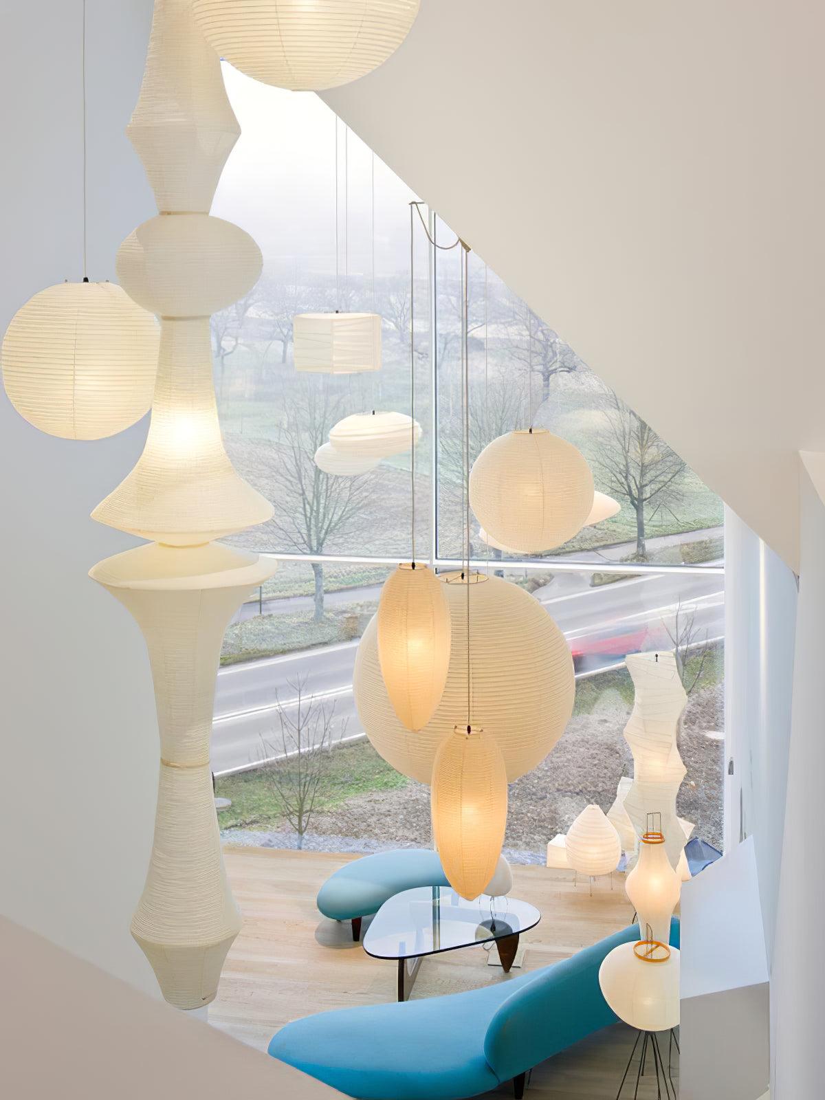 Washi Paper E Pendant Light - view 17