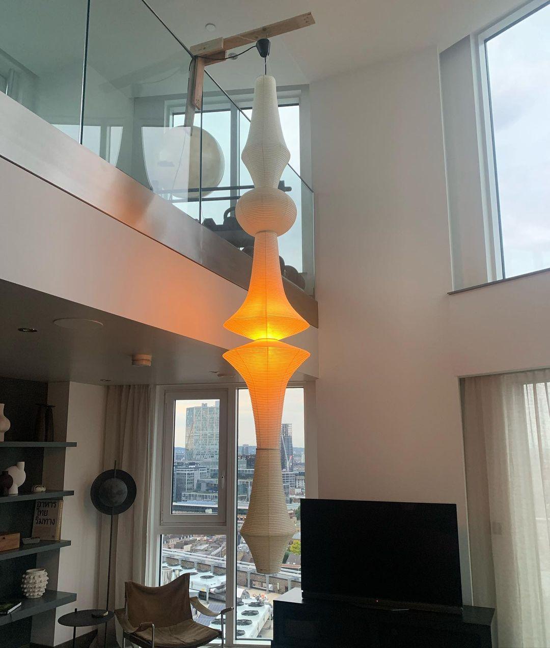 Washi Paper E Pendant Light - view 20