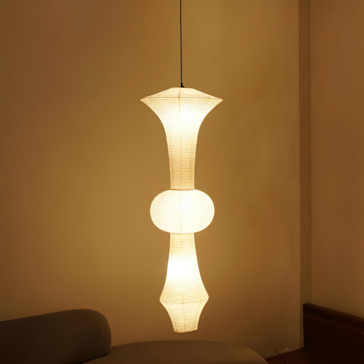 Washi Paper E Pendant Light - view 34